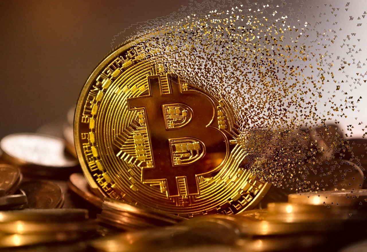 Jeton de monnaie virtuelle Bitcoin